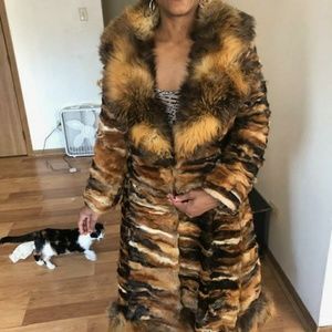 Chelsea brown antique fur coat